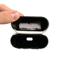 White PVC Embossed Logo Plaque Holder Airpods Case