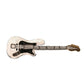 Gold Brass Beaded Guitar Pin Brooch