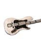 Gold Brass Beaded Guitar Pin Brooch