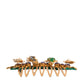 Gold Brass Crystals Hair Stick Comb