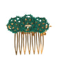 Gold Brass Crystals Hair Stick Comb