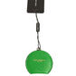 Green Calfskin Leather Round Logo Hand Mirror Holder