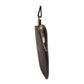 Purple Calfskin Leather Round Logo Hand Mirror Holder
