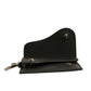 Black Leather Card Case Keychain Key Holder