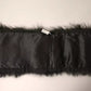 Black Fur Shoulder Collar Wrap Shawl Scarf