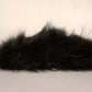 Black Fur Shoulder Collar Wrap Shawl Scarf