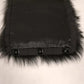 Black Fur Shoulder Collar Wrap Shawl Scarf