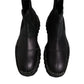 Black Chelsea Boots Leather Slip On Shoes