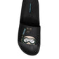 Black Divers Leather Flats Slides Sandals Beachwear Shoes
