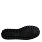 Black Nylon Quilted Logo Patch Sandals Slides Shoes