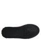 Red Black Leopard Cotton Men Low Top Sneakers Shoes