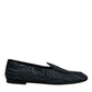 Blue Black Flats Men Loafers Dress Shoes