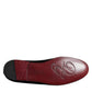 Black Velvet Crystal Crown Loafers Formal Dress Shoes