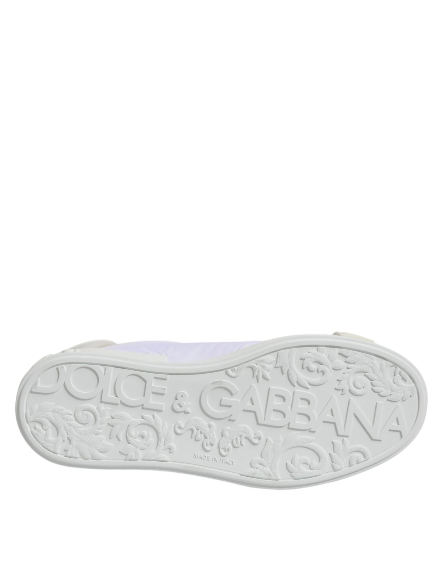 White Nylon Leather Low Top Sneakers Shoes