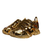 Gold Daymaster Leather Low Top Sneakers Shoes