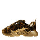 Gold Daymaster Leather Low Top Sneakers Shoes