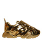 Gold Daymaster Leather Low Top Sneakers Shoes