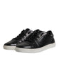 Black London Nappa Leather Men Sneakers Shoes
