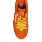 Orange Miami Leather Low Top Sneakers Shoes