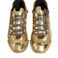 Gold Stretch Lace Up NS1 Sneakers Shoes