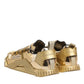Gold Stretch Lace Up NS1 Sneakers Shoes