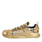 Gold Stretch Lace Up NS1 Sneakers Shoes