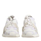 White Mesh Sorrento Trekking Sneakers Shoes