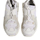 White Mesh Sorrento Trekking Sneakers Shoes