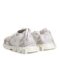 White Mesh Sorrento Trekking Sneakers Shoes