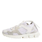 White Mesh Sorrento Trekking Sneakers Shoes