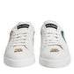 White Portofino Made In Italy Print Sneakers Shoes