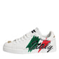 White Portofino Made In Italy Print Sneakers Shoes