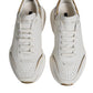 White Gold DAYMASTER Leather Sneakers Shoes