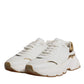 White Gold DAYMASTER Leather Sneakers Shoes