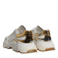White Gold DAYMASTER Leather Sneakers Shoes