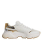 White Gold DAYMASTER Leather Sneakers Shoes