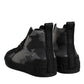 Multicolor Camouflage High Top Sneakers Shoes