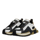 White Gold Black Leather SUPER KING Sneakers Shoes