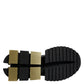White Gold Black Leather SUPER KING Sneakers Shoes