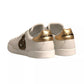 White Crown Patch Portofino Sneakers Shoes
