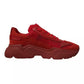 Red Leather Daymaster Low Top Sneakers Shoes