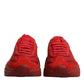 Red Leather Daymaster Low Top Sneakers Shoes