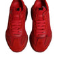 Red Leather Daymaster Low Top Sneakers Shoes
