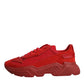 Red Leather Daymaster Low Top Sneakers Shoes