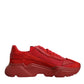 Red Leather Daymaster Low Top Sneakers Shoes