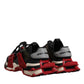 Multicolor Panelled Space Sneakers Shoes