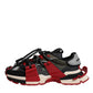 Multicolor Panelled Space Sneakers Shoes