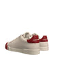 White Leather Logo Portofino Sneakers Shoes