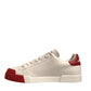 White Leather Logo Portofino Sneakers Shoes