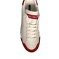 White Leather Logo Portofino Sneakers Shoes